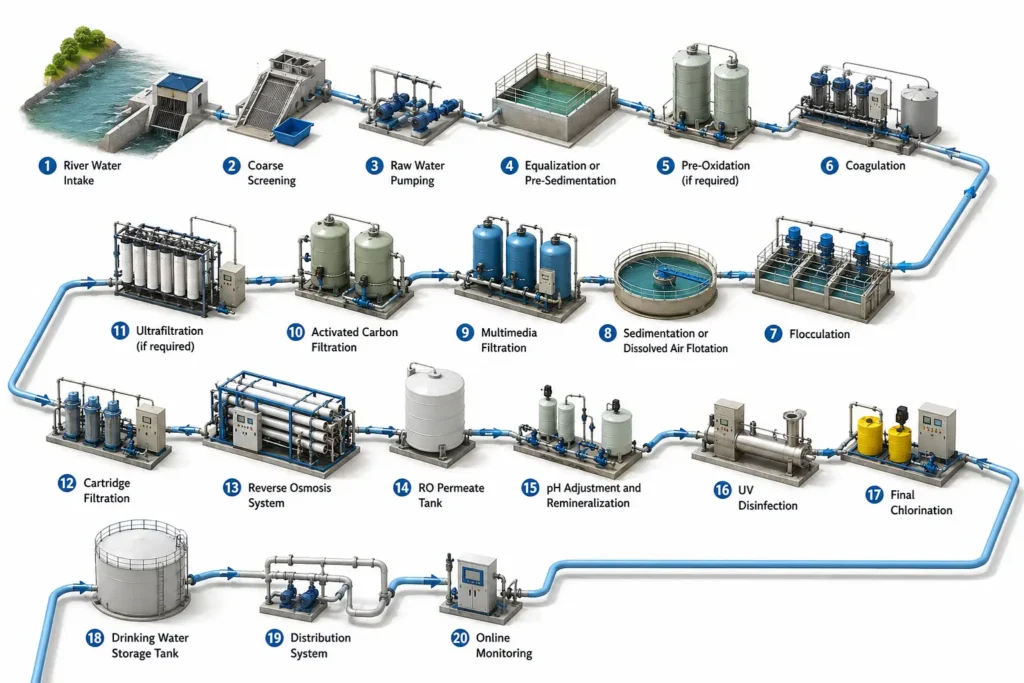 How River Water Is Treated into Drinking Water: Complete Process and the Role of Reverse Osmosis